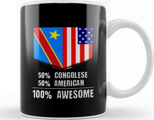 50% Costa Rican 50% American 100% Awesome Kupa Bardak Porselen