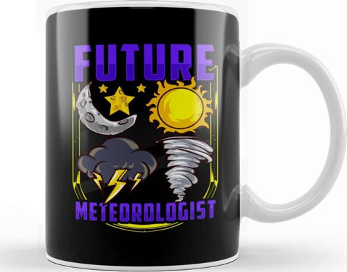 Cute & Funny Future Meteorologist Tornado Kupa Bardak Porselen