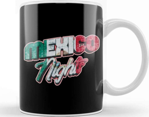 Mexico Nights Mexican Pride Cinco De Mayo Kupa Bardak Porselen