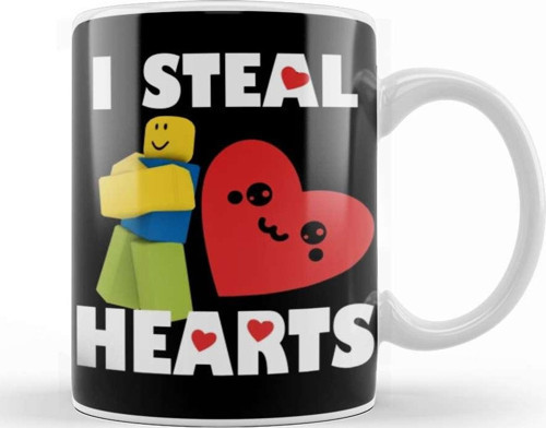 Roblox Noob Valentines Day I Steal Hearts Kupa Bardak Porselen