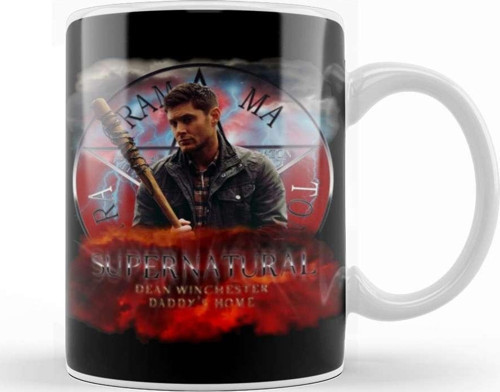 Supernatural Dean Winchester Daddy'S Home Kupa Bardak Porselen