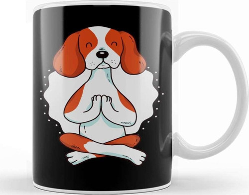 Cavalier Dog Yoga For Yogi And Lover Gift Kupa Bardak Porselen