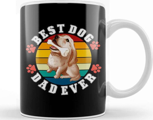 Best Dog Dad Ever Funny Best Dog Dad Ever Kupa Bardak Porselen
