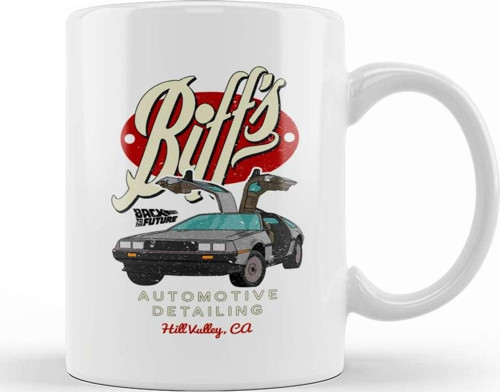 Back To The Future Outatime License Plate Kupa Bardak Porselen