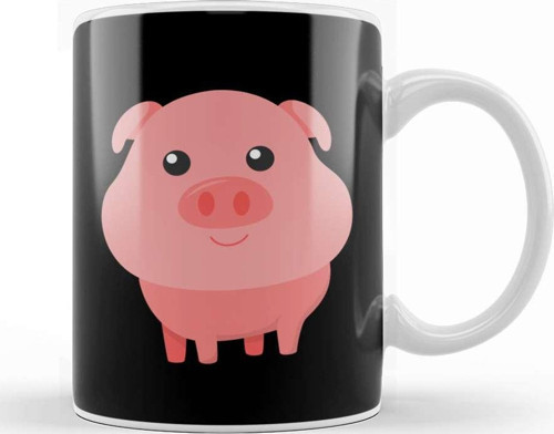 Adorable Pig Cute Baby Pig For Pig Lovers Kupa Bardak Porselen
