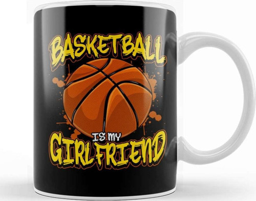 Basketball Is My Girlfriend Funny Players Kupa Bardak Porselen