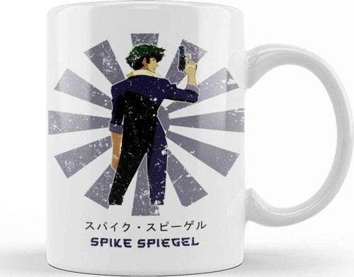 Spike Spiegel Retro Japanese Cowboy Bebop Kupa Bardak Porselen