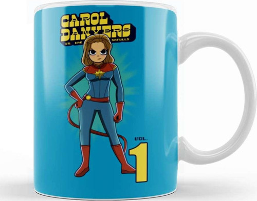 Captain Marvel Carol Danvers The Skrulls Kupa Bardak Porselen