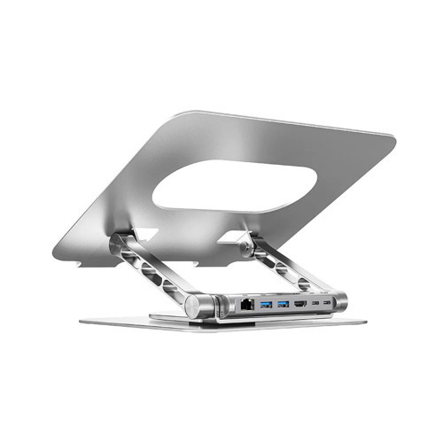 360D 15.6" Metal Notebook Standı (Çıkarılabilir 5 in 1 USB-C Hub Dahil) (D1109B01)