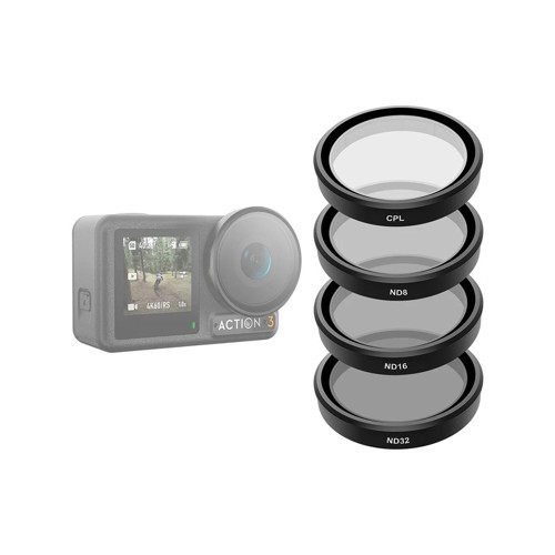 Telesın Osmo Action 3/4/5 Pro Cpl+Nd8/16/32 Filtre Seti