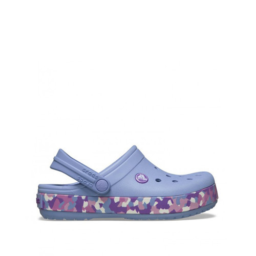 Crogband Glow Confetti Band Clog Kız Çocuk Mor Terlik