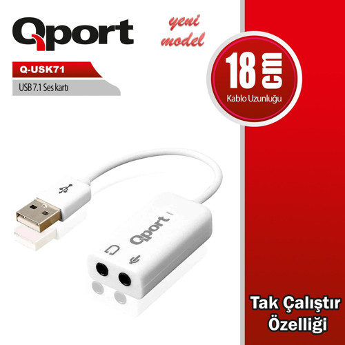 Q-USK71 USB TO 7.1 SES KARTI
