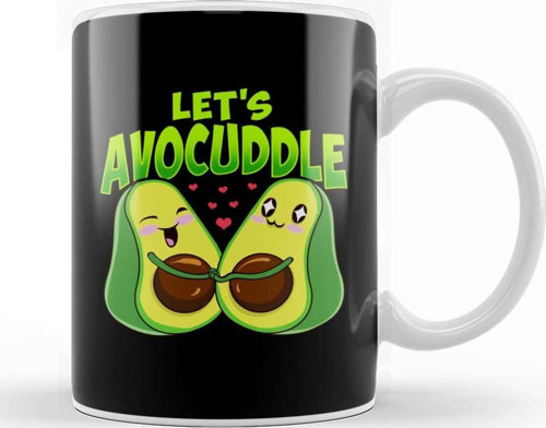 Let'S Avocuddle Cute & Funny Avocado Pun Kupa Bardak Porselen
