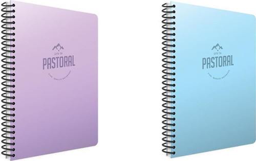 Pastoral 60 Yp. A4 Spiralli Pp. Kapak Defter Seti Kareli 2'li