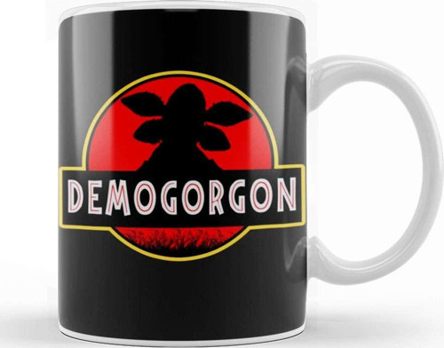 Demogorgon Jurassic Park Stranger Things Kupa Bardak Porselen