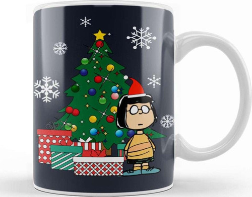 Marcie Peanuts Around The Christmas Tree Kupa Bardak Porselen