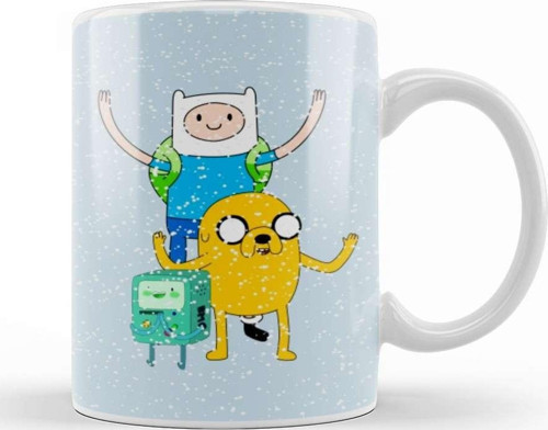Adventure Time Finn Jake Bmo Snow Season Kupa Bardak Porselen