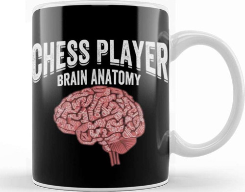 Chess Brain Anatomy Of A Chess Player 01 Kupa Bardak Porselen