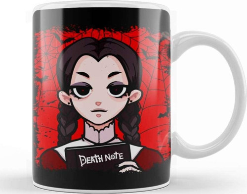 Death Note Adams Family Wednesday'S Note Kupa Bardak Porselen