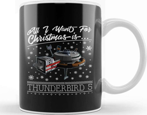 All I Want For Christmas Is Thnderbird 5 Kupa Bardak Porselen