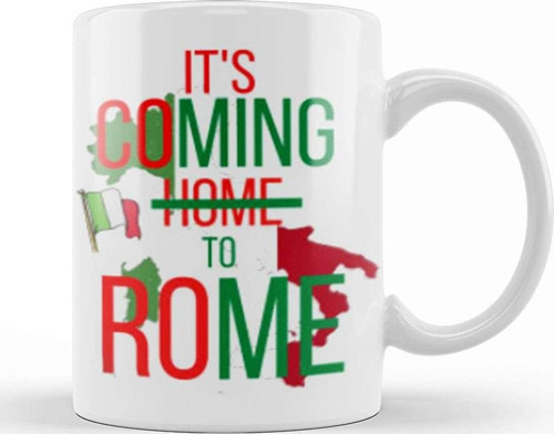 İt'S Coming Home To Rome İtaly Euro 2020 Kupa Bardak Porselen