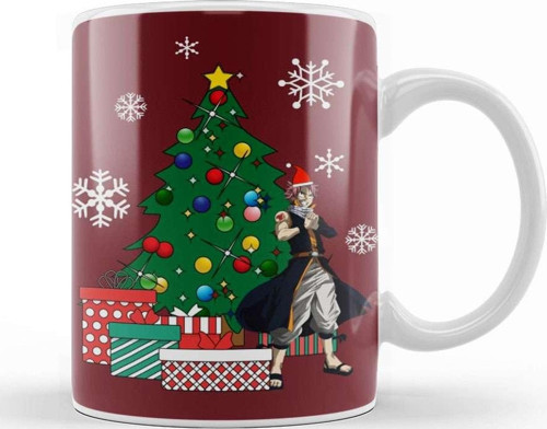Natsu Dragneel Around The Christmas Tree Kupa Bardak Porselen