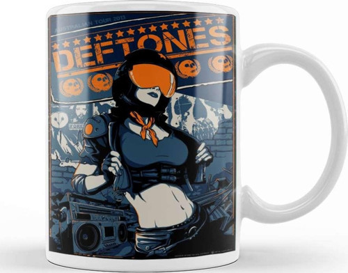 Deftones Esta Arte Foi Feita Por Ufubuk Kupa Bardak Porselen