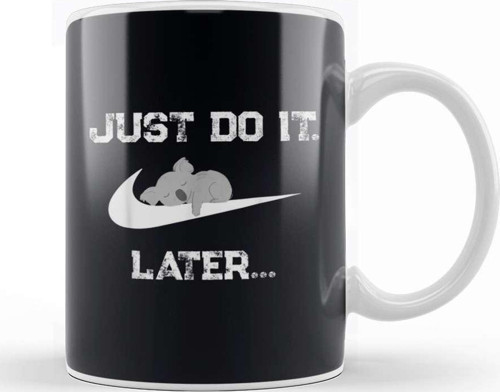 Do It Later Funny Sleepy Koala For Lazy Kupa Bardak Porselen