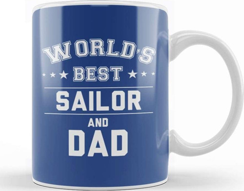 Fathers Day World'S Best Surfer And Dad Kupa Bardak Porselen