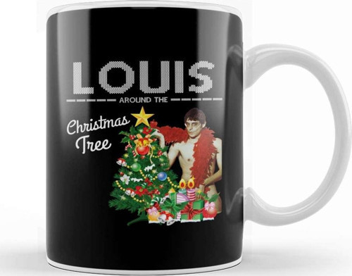 Louis Theroux Around The Christmas Tree Kupa Bardak Porselen