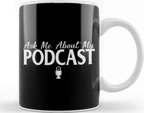 Ask Me About My Podcast Cute Podcasters Kupa Bardak Porselen