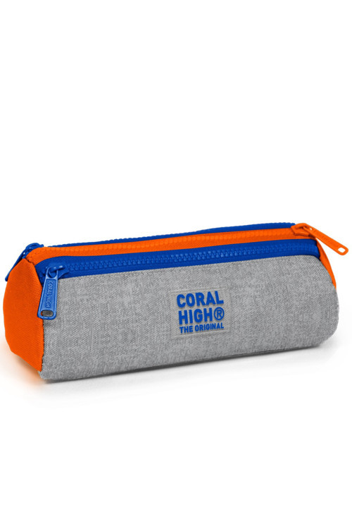 Coral High Kids Gri Turuncu Renkli 3’lü Okul Çanta Seti SET0133221 4