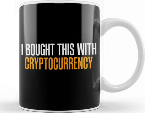 Funny I Bought This With Cryptocurrency Kupa Bardak Porselen