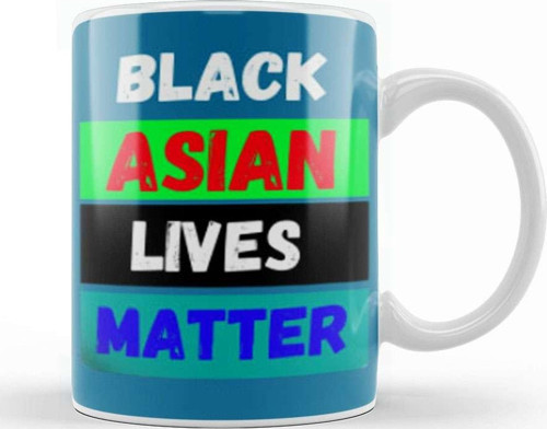 Black Asian Lives Matter Stop Aapı Hate Kupa Bardak Porselen