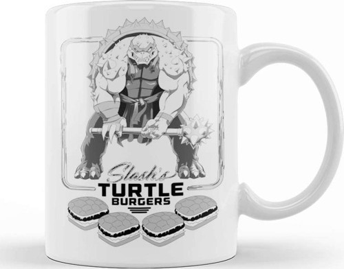 Ninja Turtles Slash'S Turtle Burgers Bw Kupa Bardak Porselen
