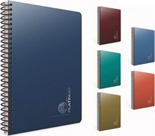 Defter Platinum Spiralli Plastik Kapak A4 80 Yaprak Çizgili 5685 (Karışık Renk 1 Adet)
