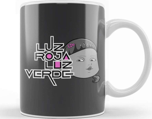 El Juego Del Calamar Luz Roja Luz Verde Kupa Bardak Porselen