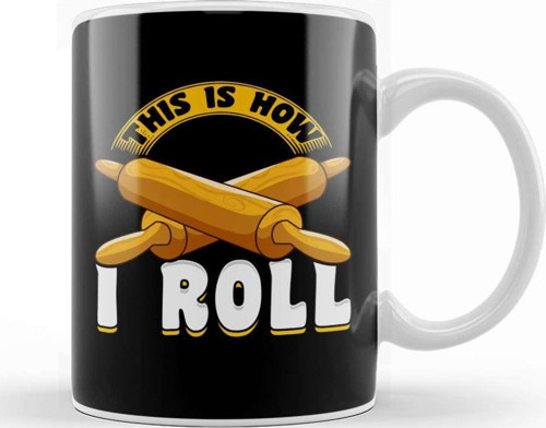 Cute & Funny This Is How I Roll Hamster Kupa Bardak Porselen