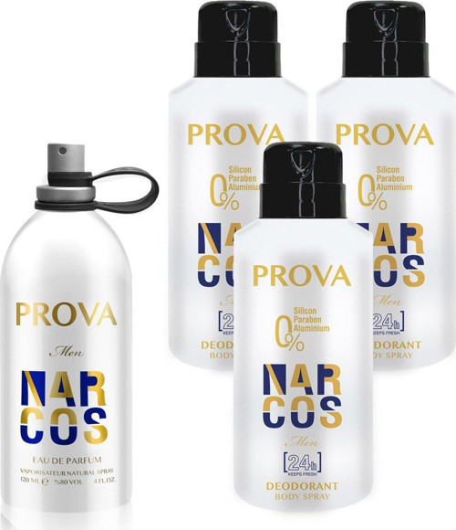 Narcos Edp Erkek Parfüm 120 ml Ve Deodorant 150 ml 3 Adet