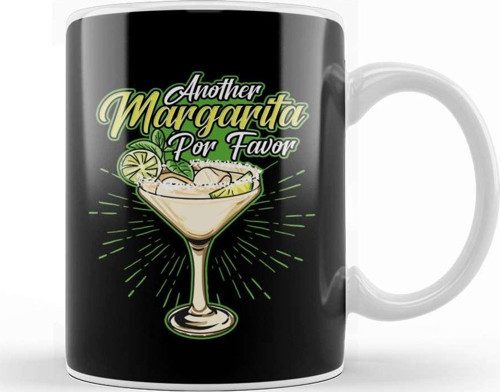 Another Margarita Por Favor Funny Cocktail Joke Kupa Bardak Porselen