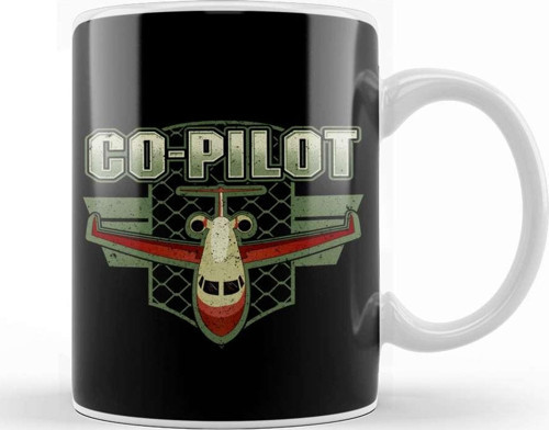 Aviation Airplane Flying Airline Co Pilot Pilot Kupa Bardak Porselen