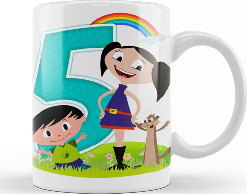 Display Show Da Luna 5 Beş Yaş Hediyesi Kupa Bardak Porselen