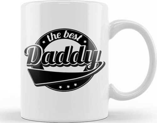 Cute The Best Daddy New Parent Father Funny Dad Kupa Bardak Porselen