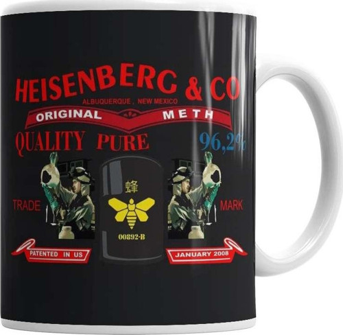 Camiseta Breaking Bad Heisenberg Jeans Kupa Bardak Porselen