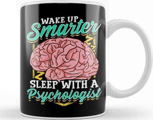 Funny Wake Up Smarter Sleep With A Psychologist Kupa Bardak Porselen
