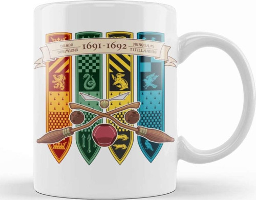Harry Potter 1691 1692 School Year Kupa Bardak Porselen (2)