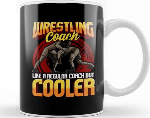 Wrestling Coach Like A Regular Coach But Cooler Kupa Bardak Porselen