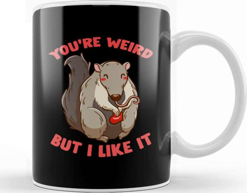 You'Re Weird But I Like It Cute Anteater Animal Kupa Bardak Porselen