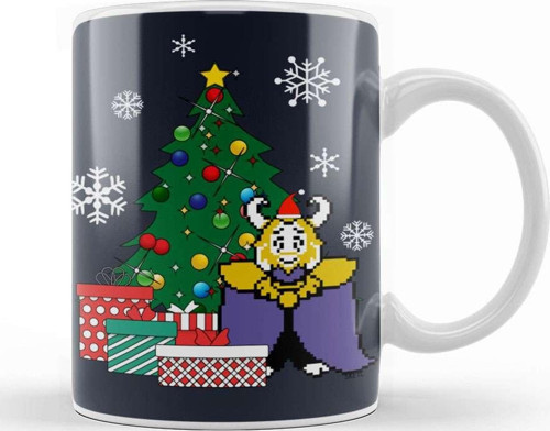 King Asgore Around The Christmas Tree Undertale Kupa Bardak Porselen