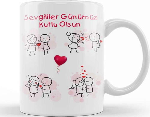 En Çok Satılan Sevgililer Günü Sevgiliye Hediye Kupa Bardak Porselen